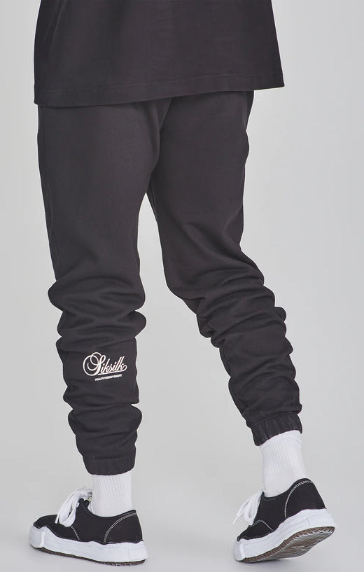 SikSilk - Relaxed Fit Joggers - Black