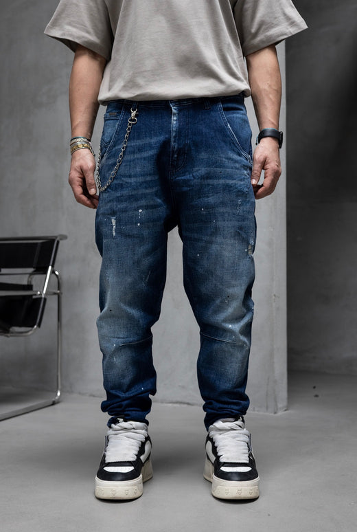 Black Island - Painted Jeans - Blue