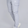 SikSilk - Grey Marl Essentials Cargo Joggers