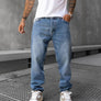 Black Island - Basic Straight Jeans - Blue