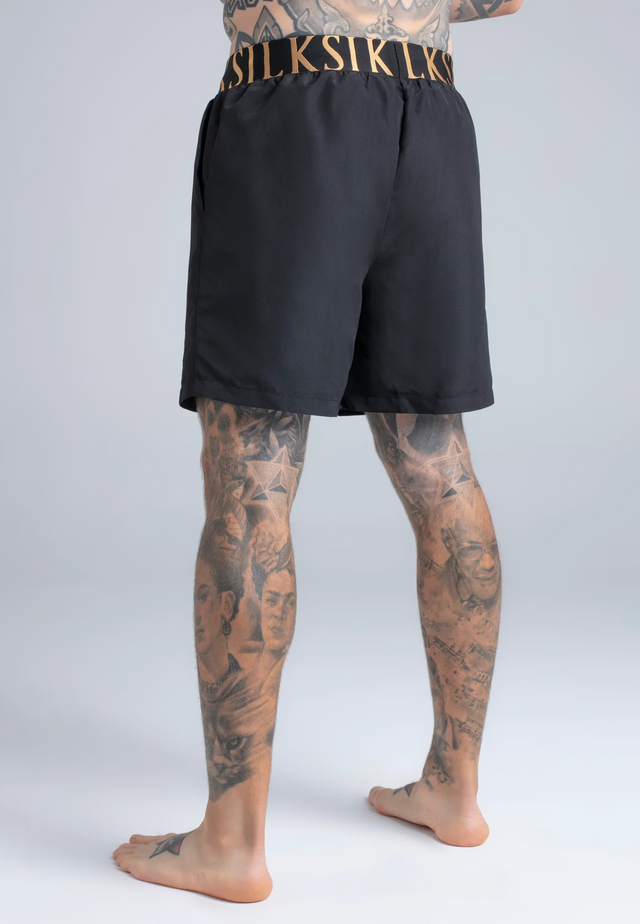 SikSilk - Black Swim Shorts