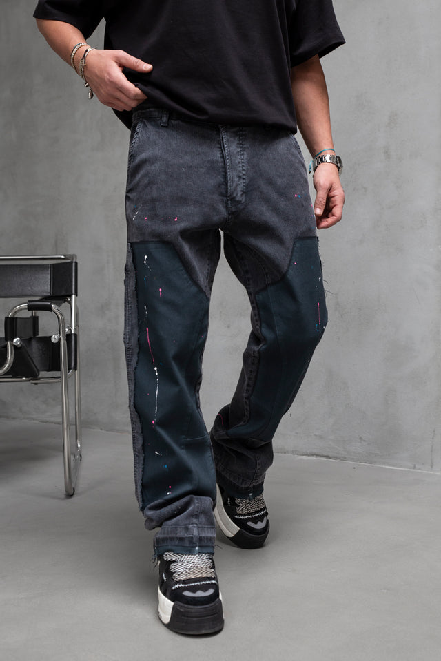 Black Island - Painted Loose Fit Jeans