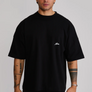 SikSilk - Black Graphic T-Shirt