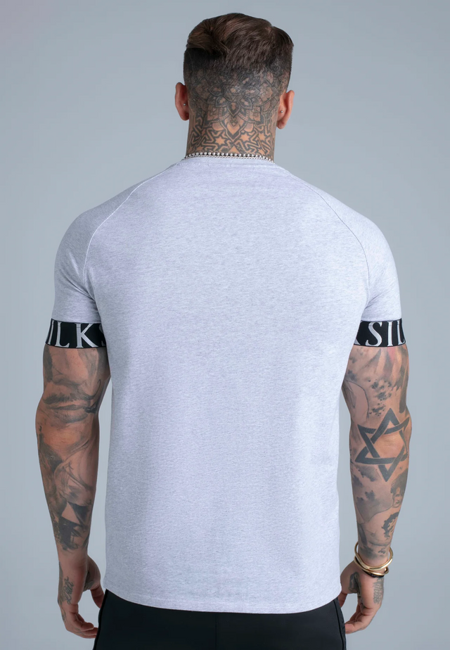 SikSilk - Grey Marl Tech T-Shirt