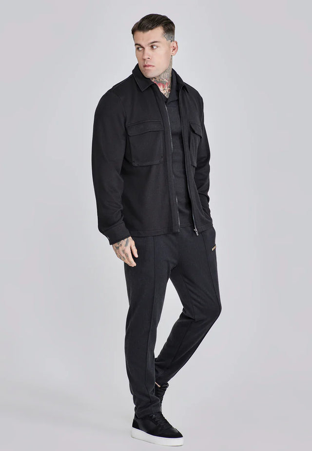 SikSilk - Black Smart Overshirt