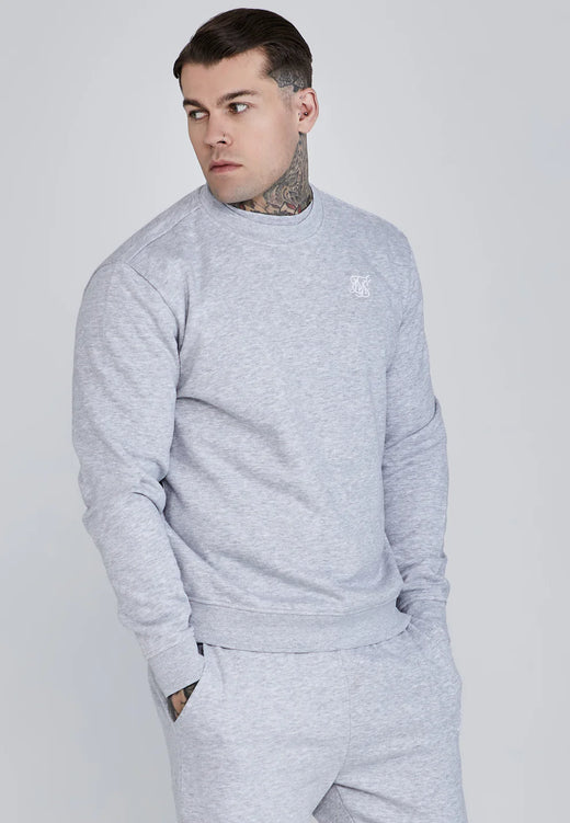 SikSilk - Grey Marl Essentials Sweater