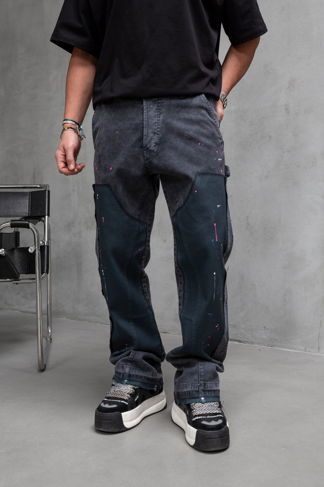 Black Island - Painted Loose Fit Jeans