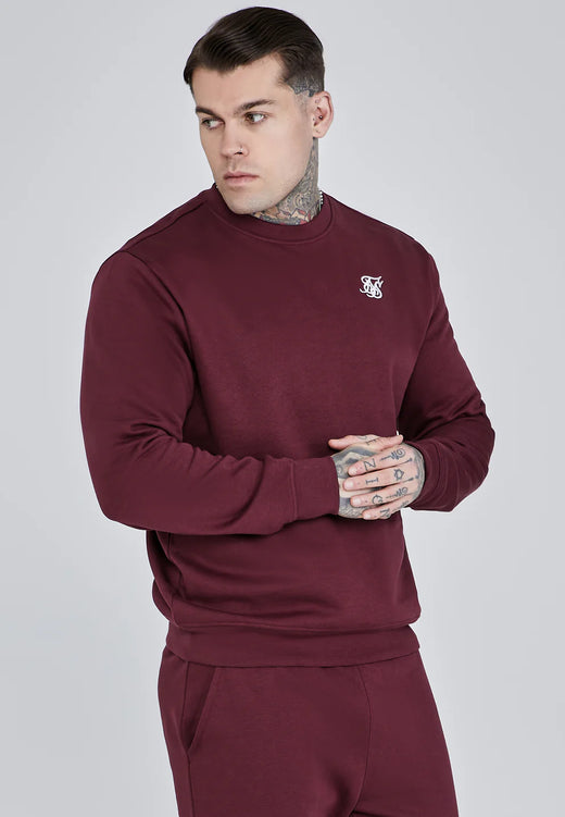 SikSilk - Burgundy Essentials Sweater