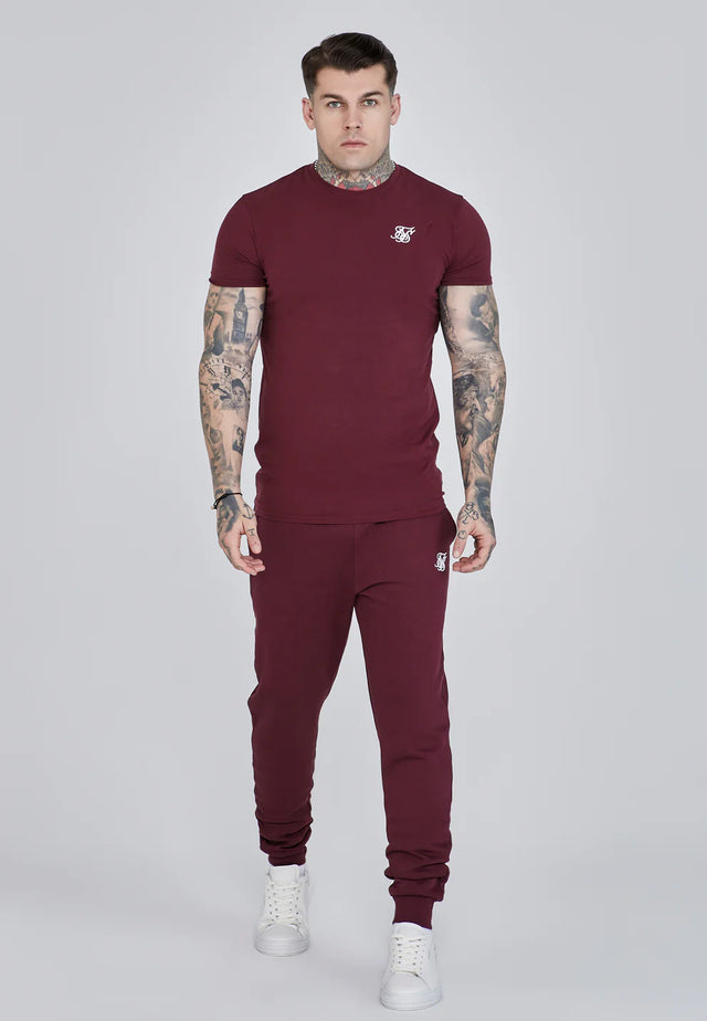 SikSilk - Burgundy Essentials Joggers
