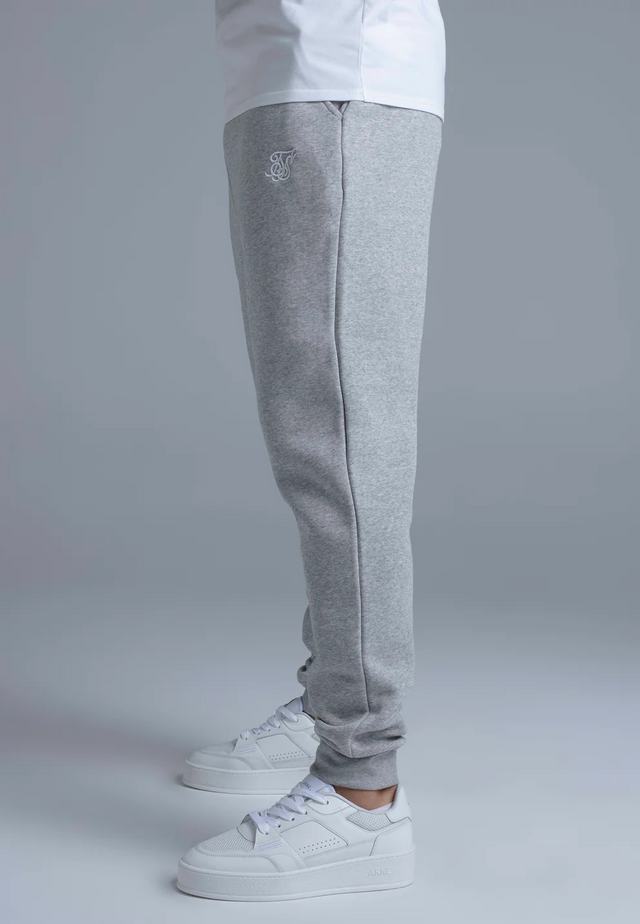 SikSilk - Grey Marl Essentials Joggers