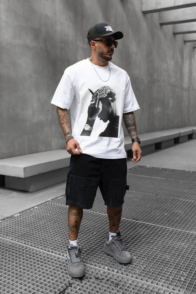 Black Island - Tupac T-Shirt - White