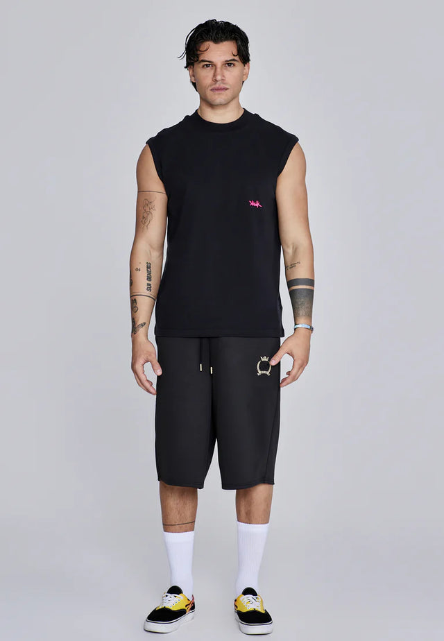 SikSilk - Black Pink Vest