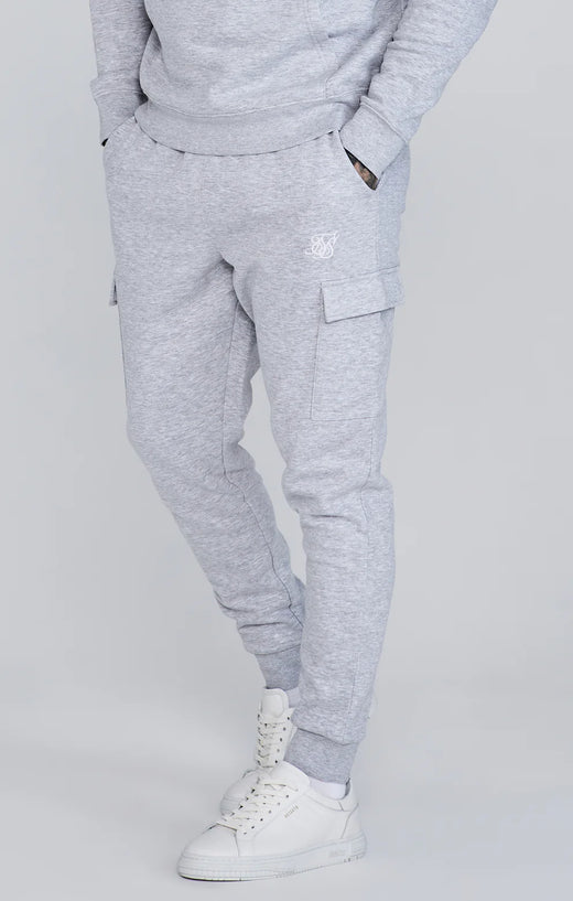 SikSilk - Grey Essentials Cargo Joggers