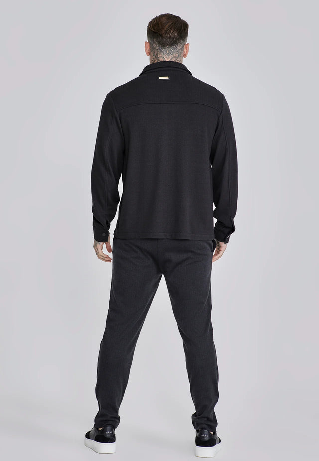 SikSilk - Black Smart Overshirt