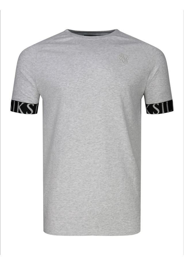 SikSilk - Grey Marl Tech T-Shirt