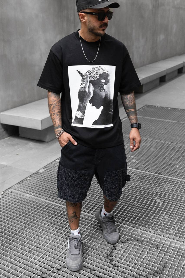 Black Island - Tupac T-Shirt - Black