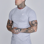 SikSilk - Grey Marl Essentials T-Shirt