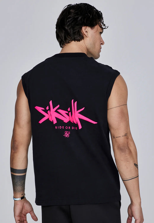 SikSilk - Black Pink Vest