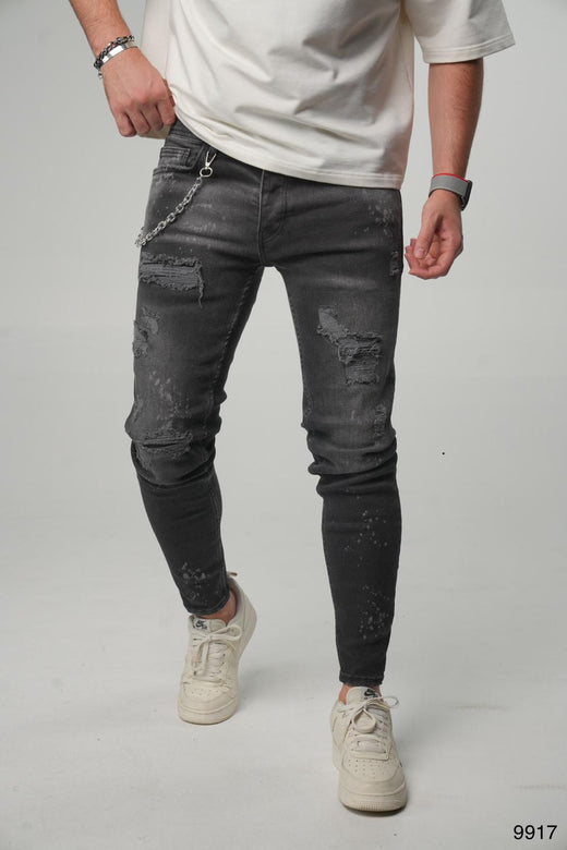 2Y Premium - Painted Jeans - Black