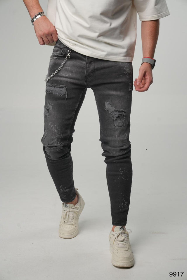 2Y Premium - Painted Jeans - Black