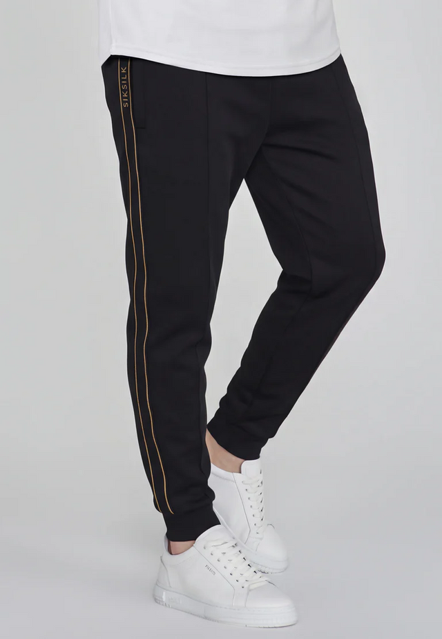 SikSilk - Black Tapered Joggers