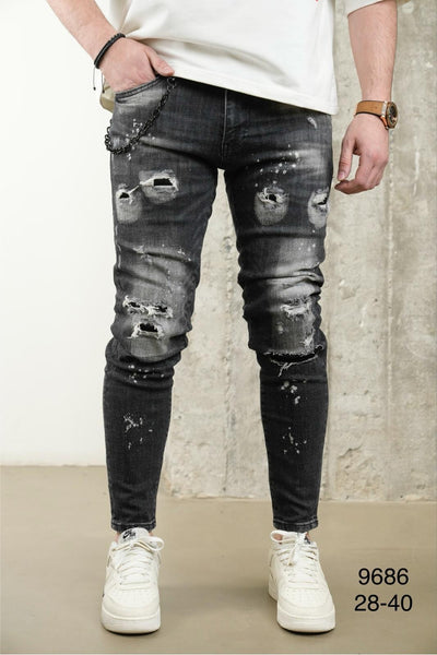 2Y Premium - Worn Jeans - Black
