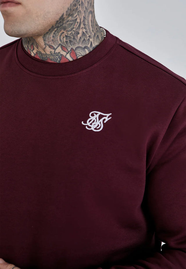 SikSilk - Burgundy Essentials Sweater