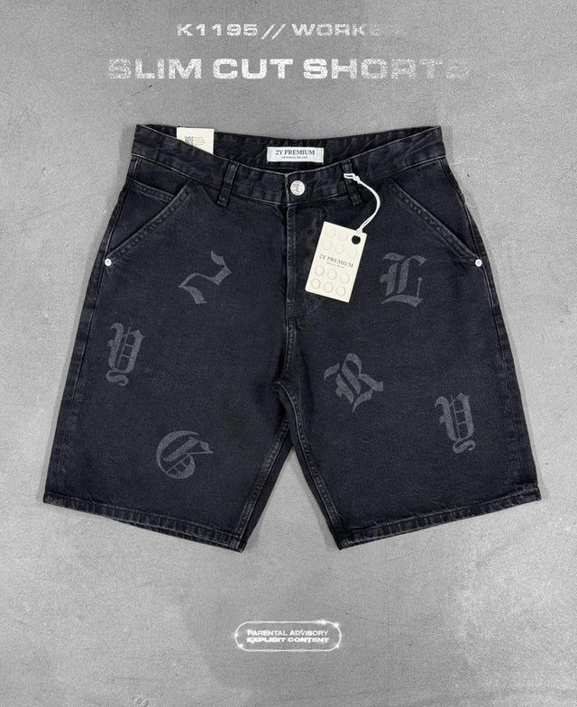2Y Premium - Denim Shorts - 2YP - Black