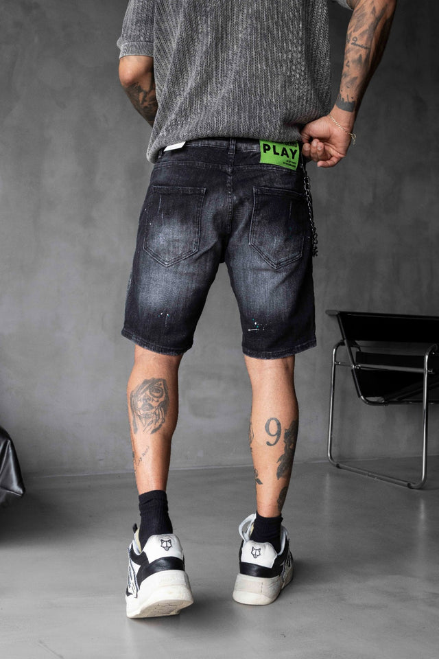 Black Island - Black Denim Shorts