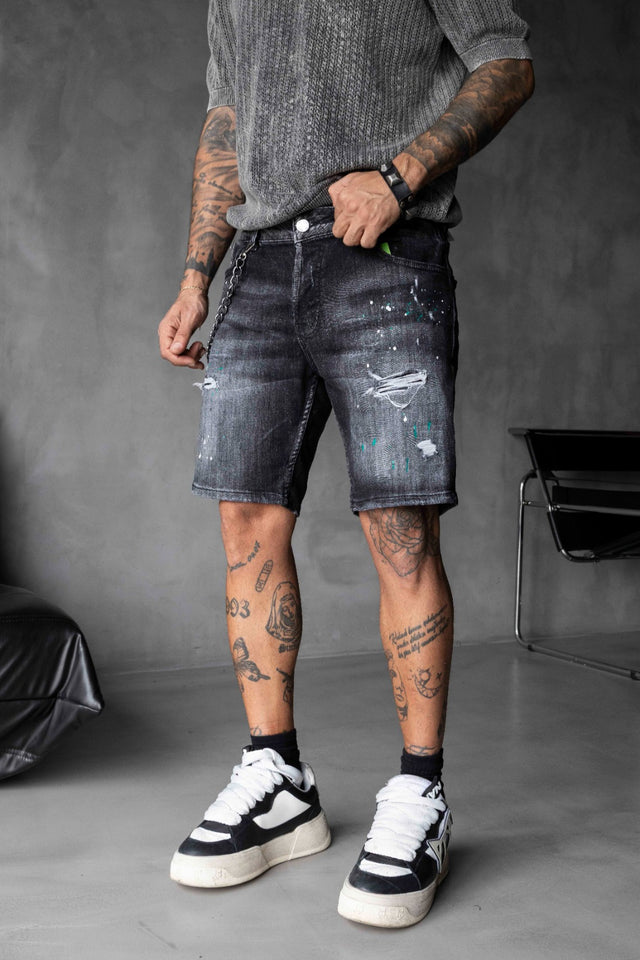 Black Island - Black Denim Shorts