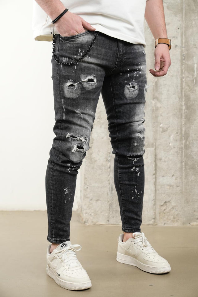 2Y Premium - Worn Jeans - Black
