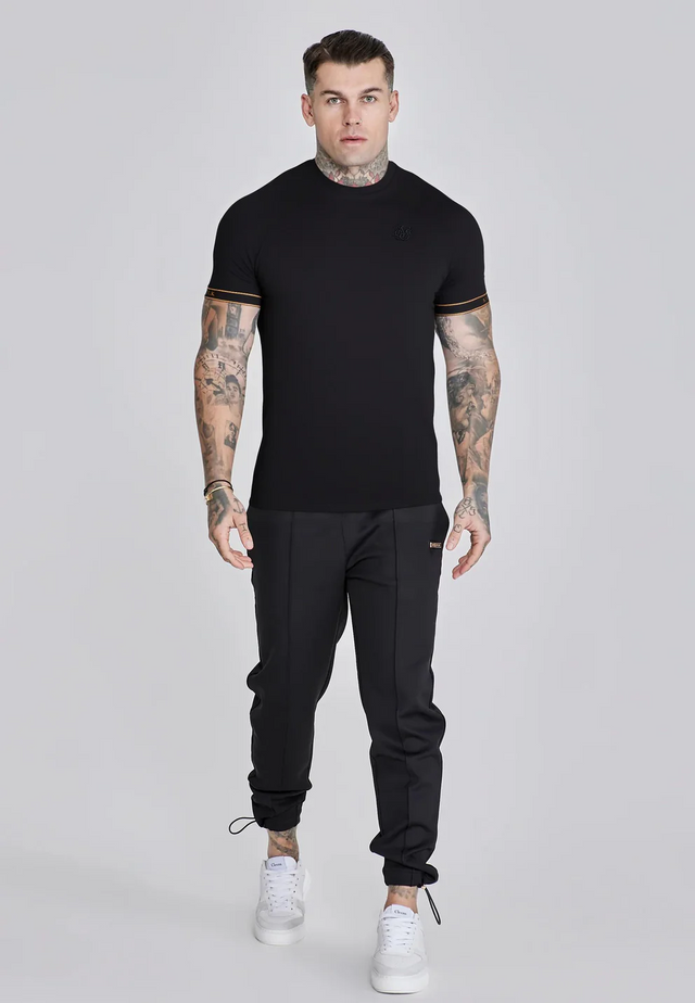 SikSilk - Black&Gold Tech T-Shirt
