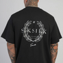 SikSilk - Black Graphic T-Shirt