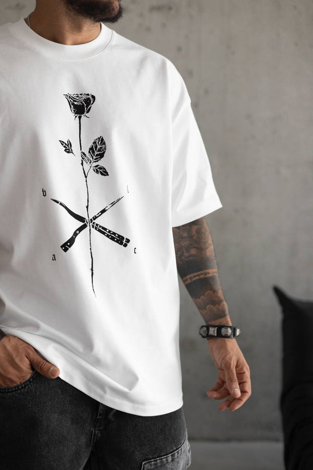 Black Island - Roses T-Shirt - White