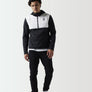 11 Degrees - Overhead Hybrid Jacket - Black/White