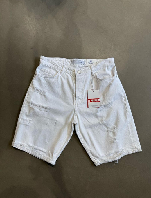 2Y Premium - Denim Shorts - White