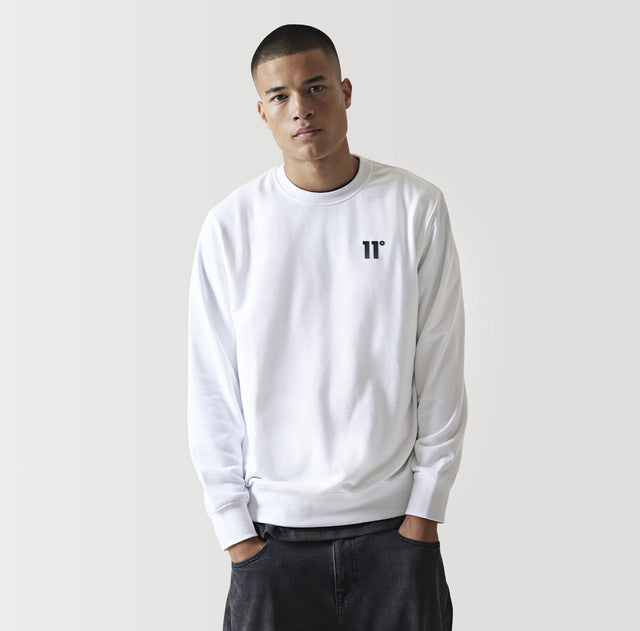 11 Degrees - Core Sweatshirt - White