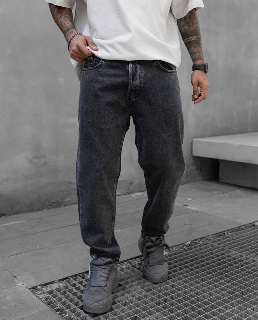 Black Island - Basic Straight Jeans - Black