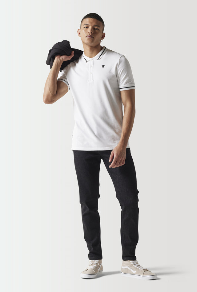 11 Degrees - Core Polo Shirt - White