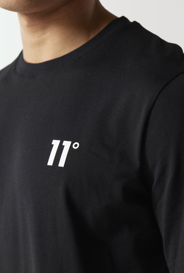 11 Degrees - Future Tech Back Graphic T-Shirt - Black