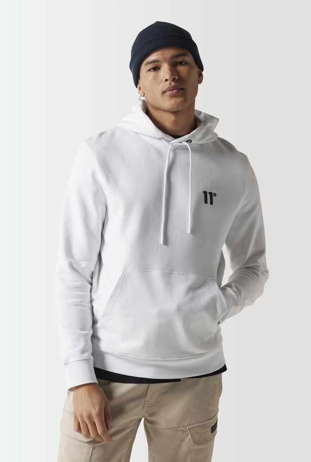 11 Degrees - Future Tech Hoodie - White