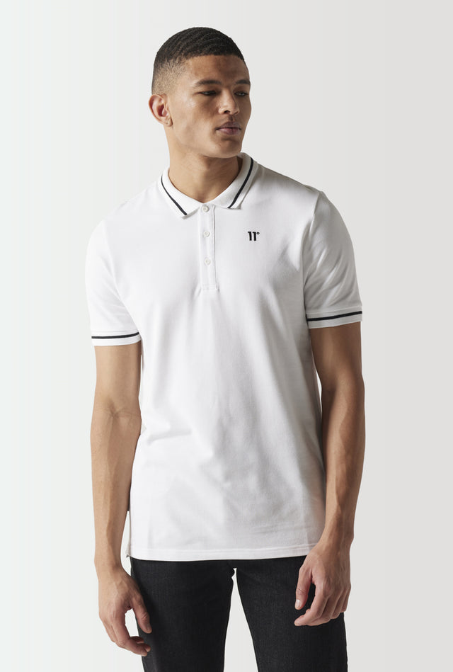 11 Degrees - Core Polo Shirt - White