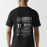 11 Degrees - Future Tech Back Graphic T-Shirt - Black