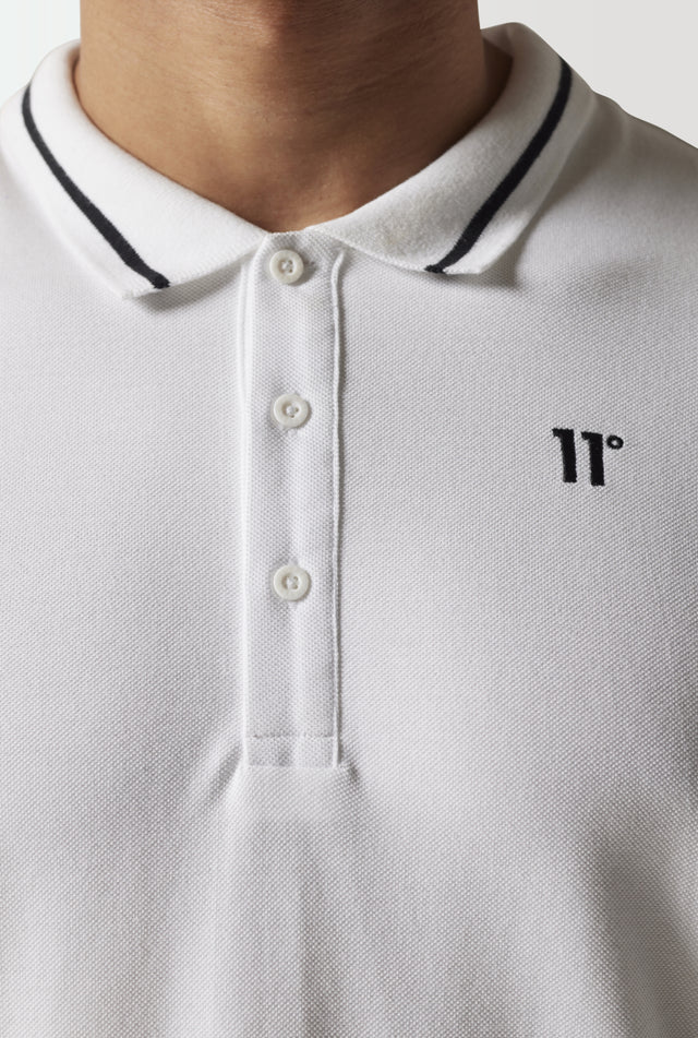 11 Degrees - Core Polo Shirt - White