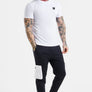 SikSilk - White Essential Short Sleeve Muscle Fit T-Shirt