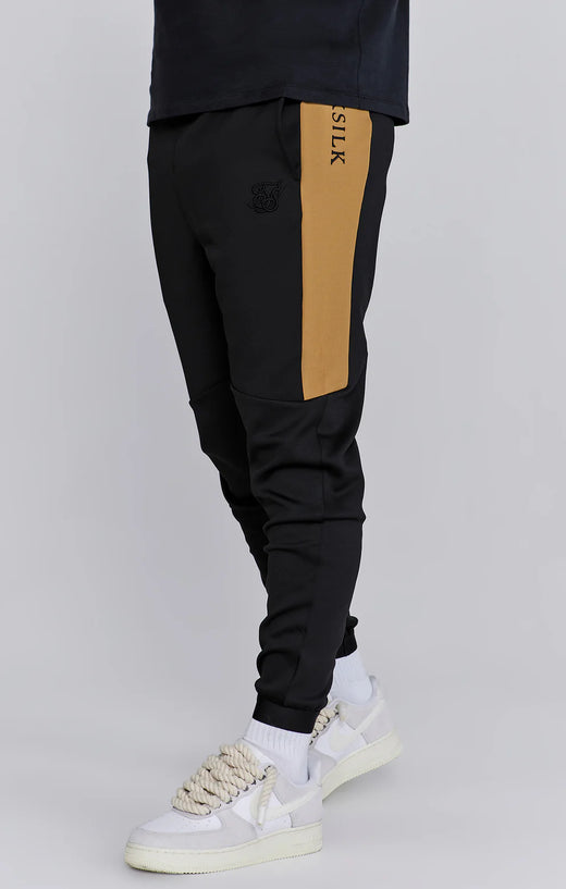 SikSilk - Black Muscle Fit Joggers