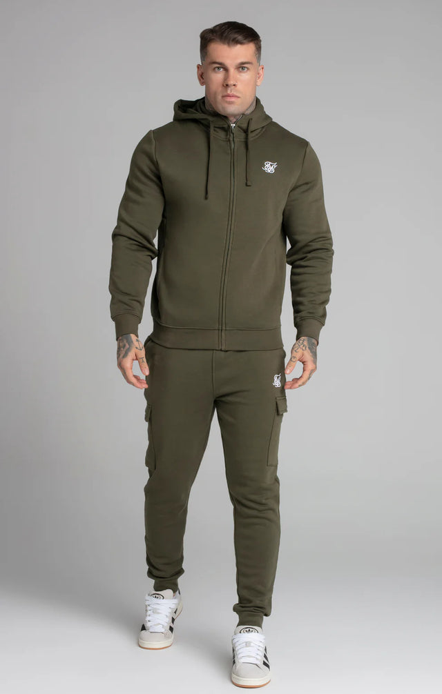 SikSilk - Khaki Essential Cargo Jogger