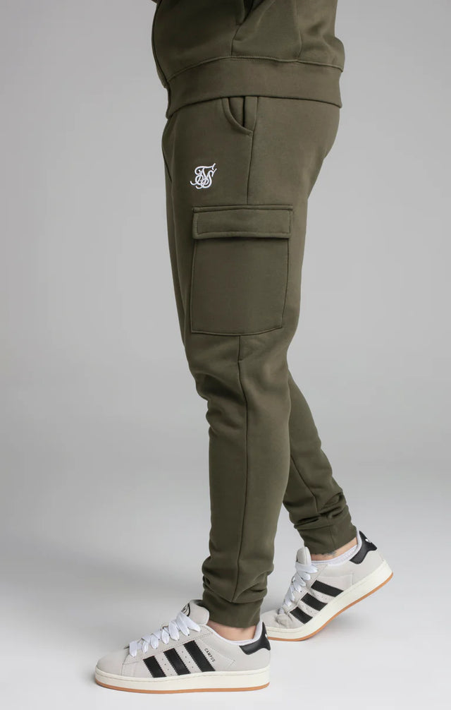 SikSilk - Khaki Essential Cargo Jogger