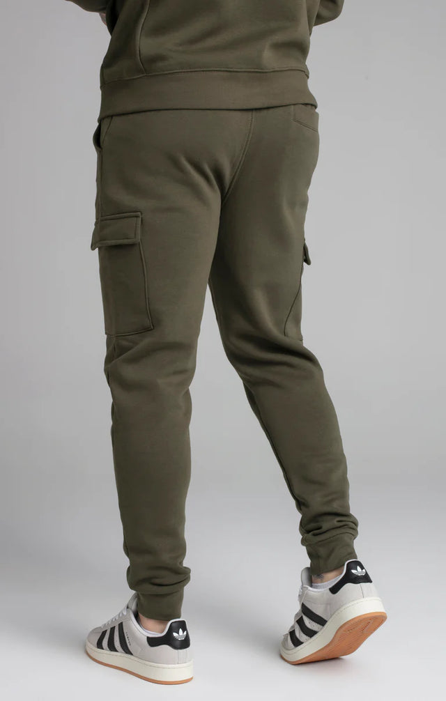 SikSilk - Khaki Essential Cargo Jogger