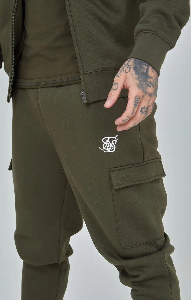 SikSilk - Khaki Essential Cargo Jogger